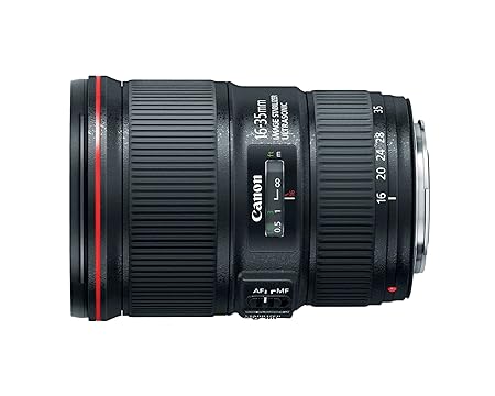 Open Box, Unused Canon EF 16-35mm f/4L is USM Lens Black