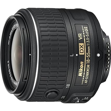 Used Nikon AF-S DX 18-55 mm f/3.5-5.6G VR II Nikkor Zoom Lens (Black