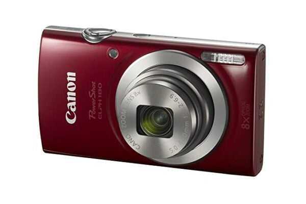 Used Canon PowerShot ELPH 180 Digital Camera w/Image Stabilization and Smart AUTO Mode Red