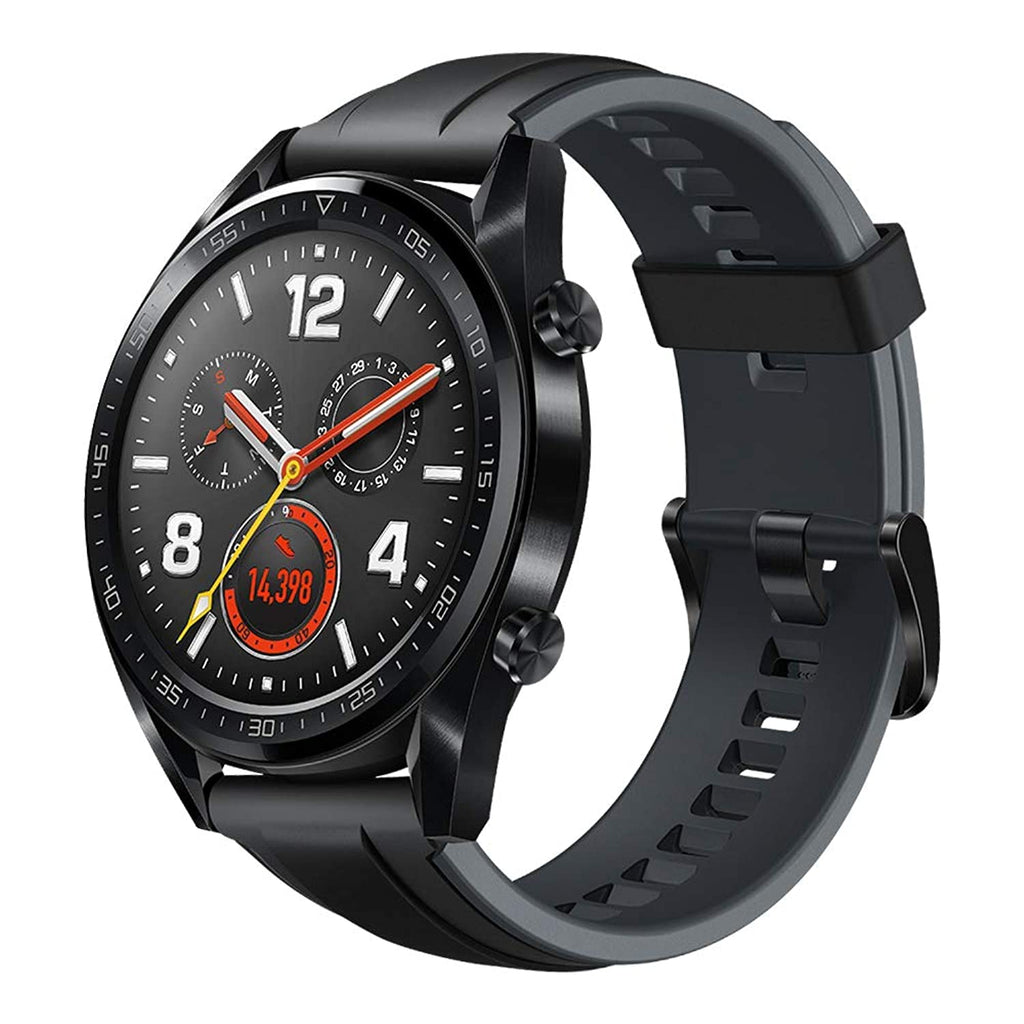 Open Box, Unused Huawei FTN-B19 Watch GT Sport Smartwatch Black Strap Regular