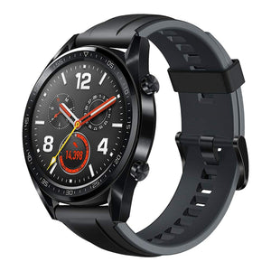 Open Box, Unused Huawei FTN-B19 Watch GT Sport Smartwatch Black Strap Regular