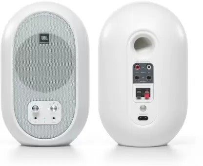 Open Box Unused JBL Professional 104 Compact Desktop Reference 60 W Bluetooth Studio Monitor White Stereo Channel