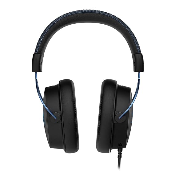 Open Box, Unused HyperX Cloud Alpha S Wired Gaming Headset 7.1 Surround Sound Bass Adjustment Slider Blue HX-HSCAS-BL/WW