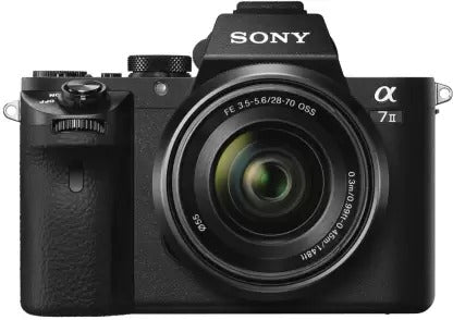 Used Sony Alpha 7 II Full Frame Mirrorless Camera Body with 28-70 mm Lens Black