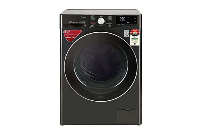 Open Box, Unused LG 9 KG Fully Automatic Front Load Washing Machine(FHV1409ZWB,Black Steel