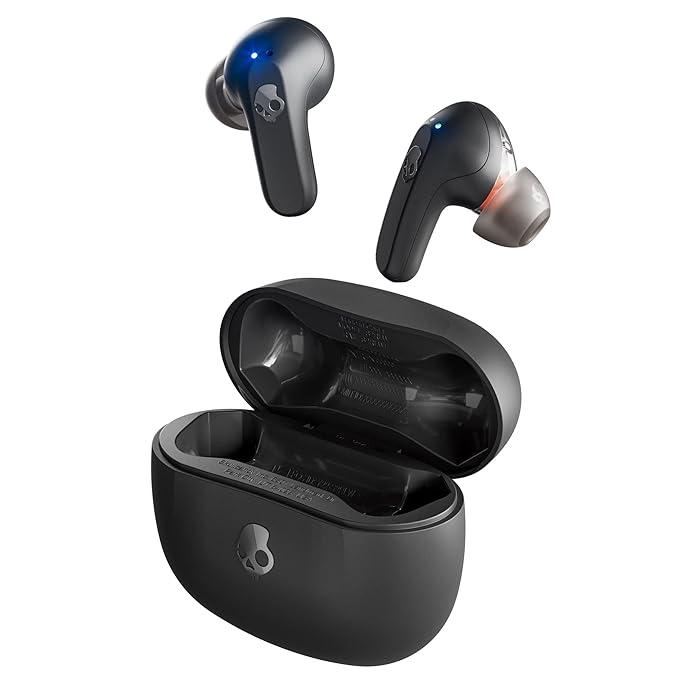 Open Box, Unused Skullcandy Rail in-Ear Wireless Earbuds, Multipoint Pairing,42 Hr Battery