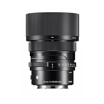 Sigma 50mm f/2 DG DN Contemporary Lens for Sony E Mirorless Camera Lenses