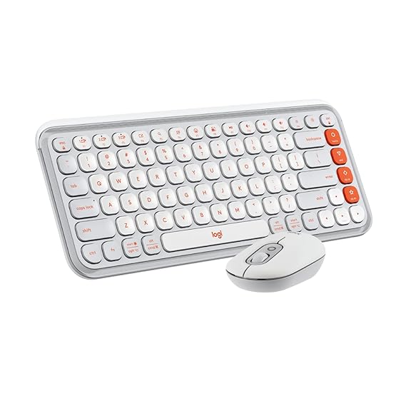 Open Box, Unused Logitech POP ICON Combo, Bluetooth Keyboard and Mouse Combo, Comfortable Typing
