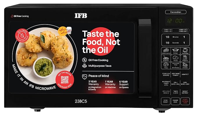 Open Box, Unused IFB 23 L Convection Microwave Oven 23BC5, Black