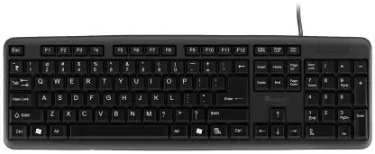 Open Box, Unused Quantum QHM7403D Wired USB Multi-device Keyboard Black Pack of 5