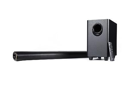 Open Box Unused F&D HT-330 2.1 Bluetooth soundbar with Wired subwoofer 80W Black