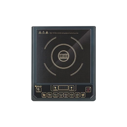 Open Box,Unused Bajaj Majesty Icx-3 1400W Induction Cooktop with Pan Sensor and Voltage Pro Technology