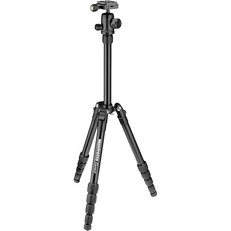 Manfrotto MT055XPRO3 055 एल्यूमिनियम 3-सेक्शन ट्राइपॉड क्षैतिज कॉलम के साथ (काला)