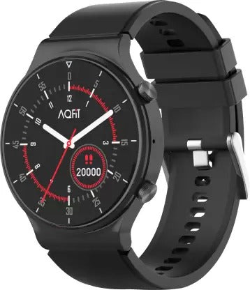 Open Box, Unused Aqfit W9 Bluetooth Calling Smartwatch Black Strap