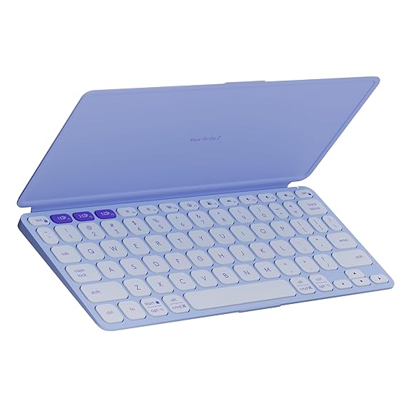 Open Box, Unused Logitech Keys-to-Go 2 Portable Bluetooth Keyboard for Tablet with Built-in Cover, Slim and Compact Wireless Keyboard