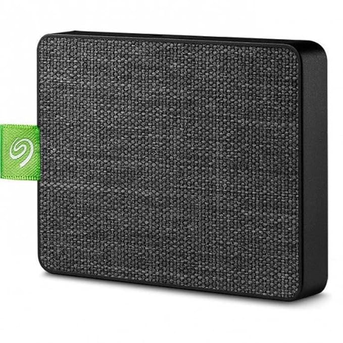 Open Box Unused Seagate Ultra Touch 500GB External SSD Mobile Touch App, USB-C USB 3.0, 3 Years Data Recovery Services, Portable SSD for Android, Windows and Mac Black STJW500401