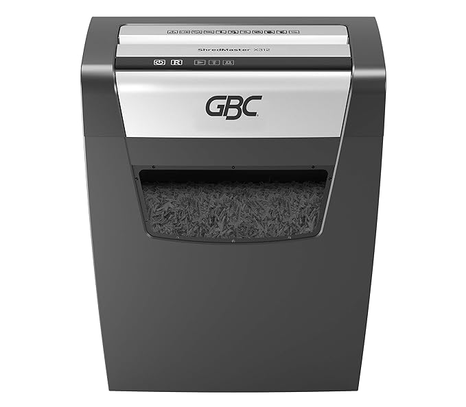 Open Box Unused GBC ShredMaster X312 Paper Cross Cut Executive Shredder