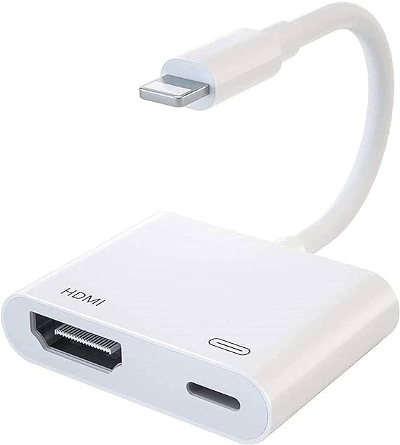 Open Box Unused Apple MD826ZM/A Lightning Digital AV Adapter HDMI Adapter  (Compatible with Projector, HDTV, White