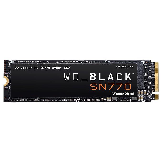 Open Box Unused Western Digital WD Black SN770 NVMe 500GB, Upto 5000MB/s, 5Y Warranty, PCIe Gen 3 NVMe M.2 (2280), Gaming Storage, Internal Solid State Drive (SSD) WDS500G3X0E