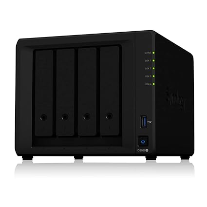Open Box, Unused Synology DiskStation DS920+ Network Attached Storage Drive Black