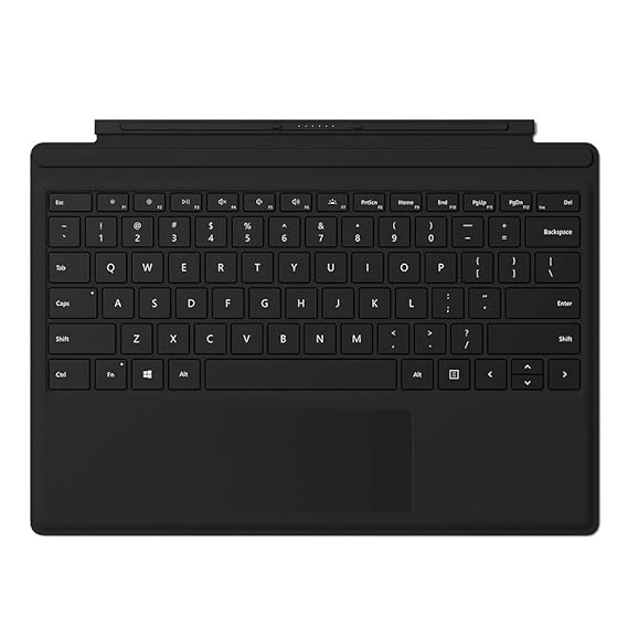 Open Box Unused Microsoft Surface Pro 7 & Pro7+ Type Cover Wireless Keyboard 12.3Inch Black,FMM-00015