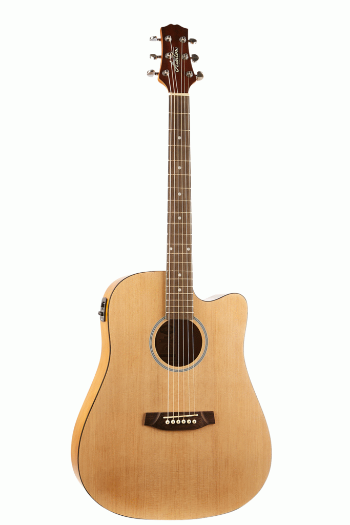 Ashton D20C NTM Dreadnought Cutaway Acoustic Guitar Natural Matte