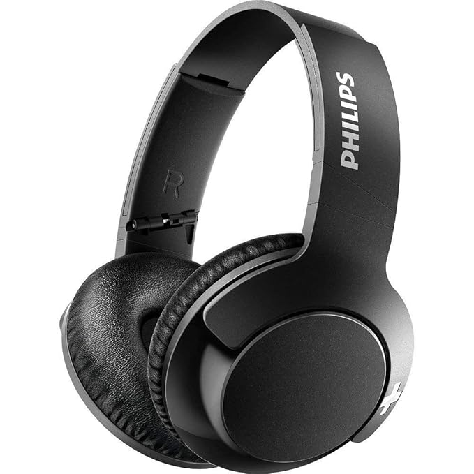 Open Box Unused Philips Audio Bass+ SHB3175BK Wireless Bluetooth Over The Ear Headset with Mic