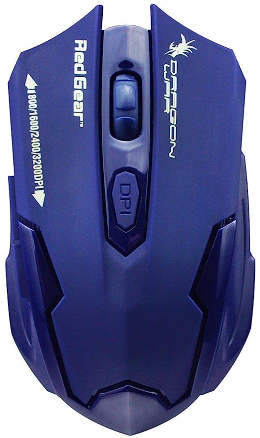 Open Box, Unused Dragonwar Red Gear Emera ELE-G11 3200 DPI USB Gaming Mouse Dark Blue Pack of 3