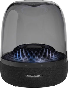 Harman Kardon Aura Studio 4 - Bluetooth Home Speaker - Superior Sound Performance 5 Diamond-Effect Lighting Themes Made with Recycled Materials Black