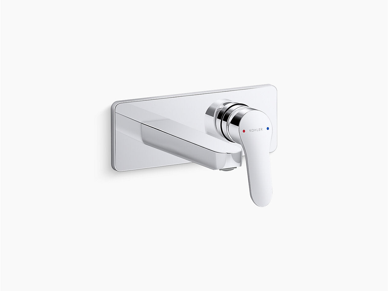 Kohler Accliv Single-control Wall Mount Basin Faucet Trim in Polished Chrome K-26791IN-4ND-CP