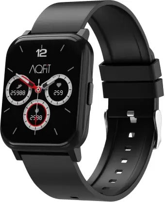 Open Box, Unused Aqfit W5 Edge 1.7 inch Smartwatch Black Strap