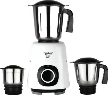 Open Box,Unused Prestige Flash Atlas 500 W Mixer Grinder 3 Jars White Black