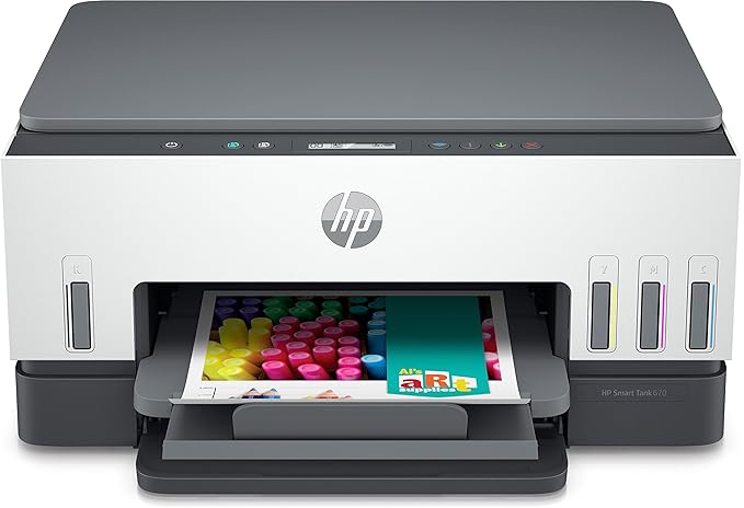 Open Box Unused HP Smart Tank 670 All-in-One Auto Duplex WiFi Integrated Ink Tank Colour Printer