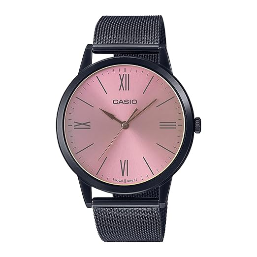 Casio Analog Pink Dial Men's Watch A2005 MTP-E600MB-4BDF