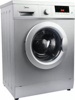 Load image into Gallery viewer, Midea 8 kg Garment Sterilization Fully Automatic Front Load Washing Machine with In-built Heater Silver  (MWMFL080GBFS

