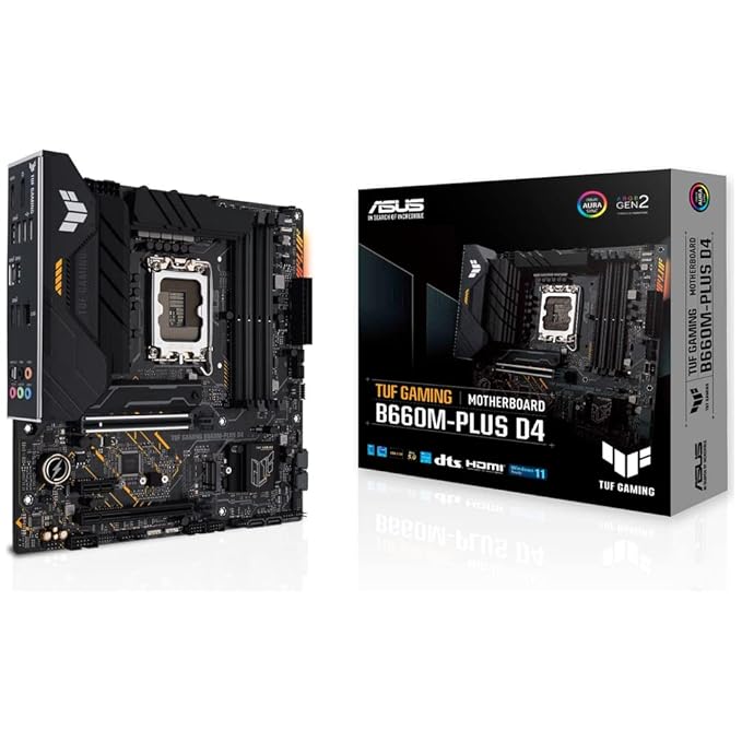 Open Box Unused Asus TUF Gaming B660M-PLUS D4 Intel B660 MicroATX Motherboard LGA 1700 DDR4