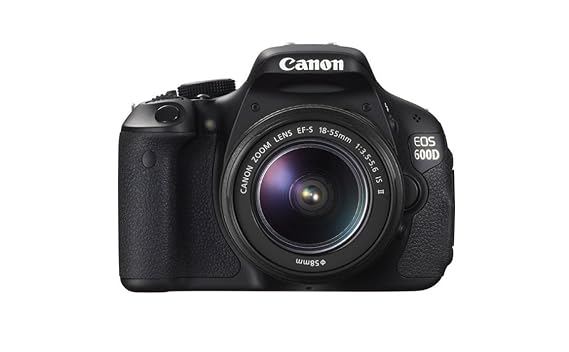 Open Box, Unused Canon EOS 600D 18MP Digital SLR Camera Black with EF-S 18-55