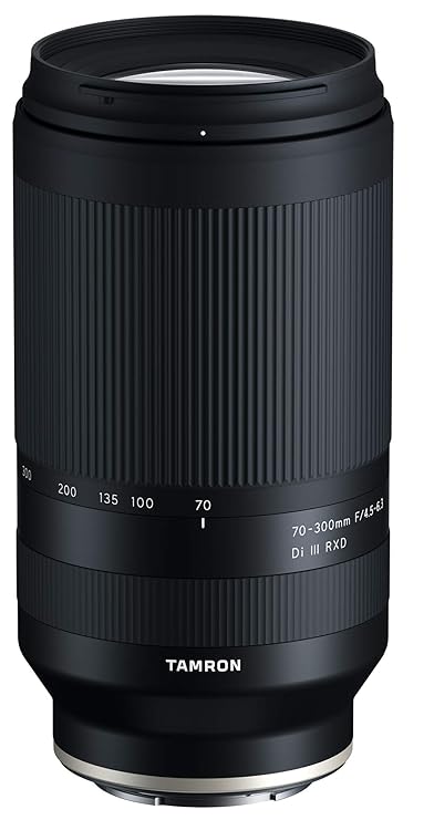 Used Tamron 70-300mm F/4.5-6.3 Di III RXD Camera Lenses for Sony Mirrorless Full Frame/APS-C E-Mount AFA047S700, Black