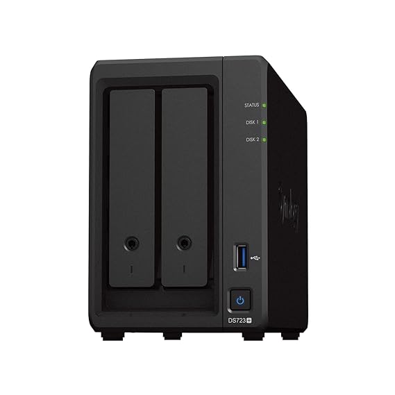 Open Box, Unused Synology DiskStation DS723+ Network Attached Storage Drive Black