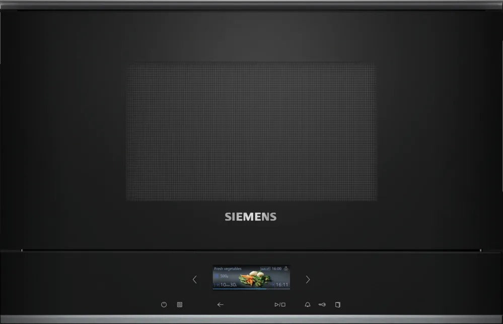 Siemens iQ700 Built-In Microwave Oven Black BF722L1B1I