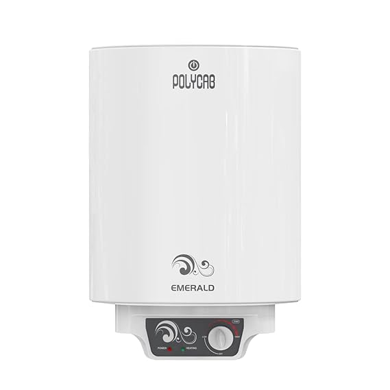 Open Box, Unused Polycab Emerald 4-Star, 15 litre Electric Storage Geyser Water Heater For Home