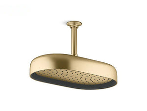 Kohler Statement 1f Oblong Rainhead in Brushed Bronze Finish 26294IN-BV