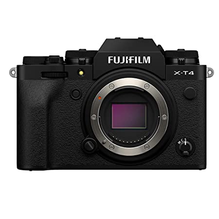 प्रयुक्त फुजीफिल्म एक्स-टी4 मिररलेस डिजिटल कैमरा बॉडी केवल, काला