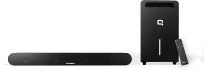 Open Box Unused Compaq Horq Series Wireless subwoofer 200 W Bluetooth Soundbar Black