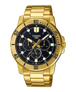 Casio Enticer Gold Multi-Dial Men's Watch A1856 MTP-VD300G-1EUDF