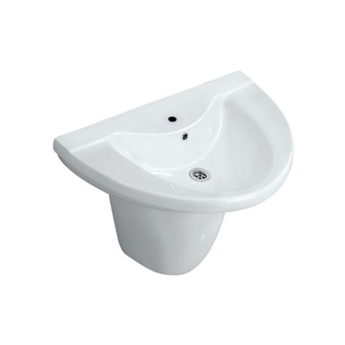 Jaquar Wall Hung Basin With Half Pedestal VGS-WHT-81803