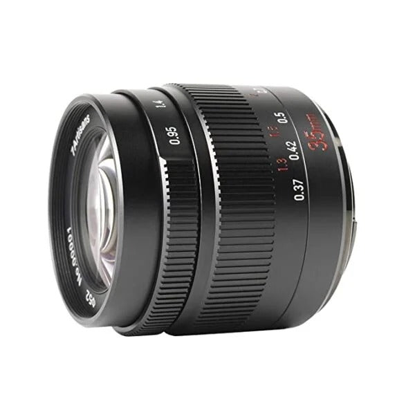 Used 7artisans 35mm F0.95 Aluminum Lens Large Aperture Prime APS-C for Sony E Mount Mirrorless Cameras A6500 A6300 A6100