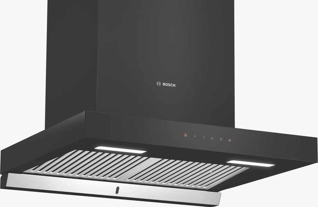 Bosch Series 4 Wall-mounted Cooker Hood 60 Cm Flat Black DWBA68G60I