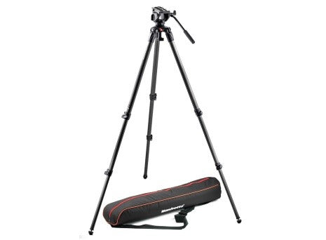 Manfrotto MVK500C 500 Fluid Video Head & 535 Cf Single Leg Tripod