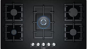 Bosch Series 6 Gas Hob 90 Cm Tempered Glass Black PPQ9B6O90I